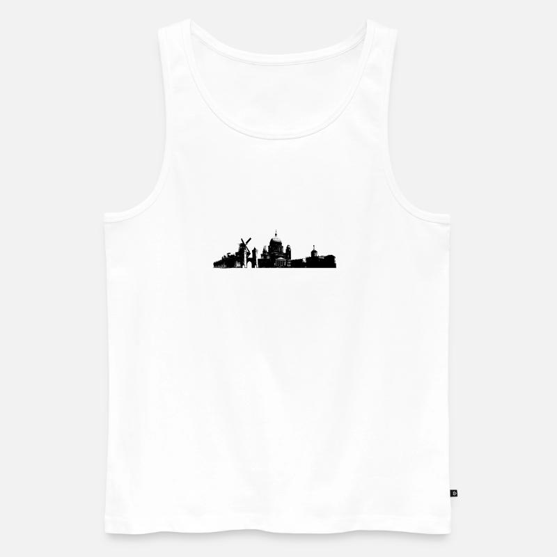 Potsdam - Männer Premium Bio Tank Top - Weiß