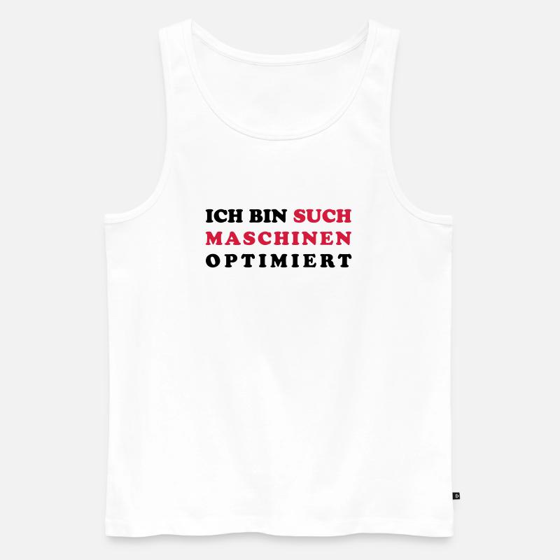 Suchmaschine SEO - Männer Premium Bio Tank Top - Weiß