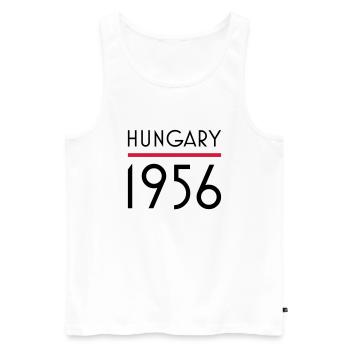Hungary 1956 - Männer Premium Bio Tank Top - Weiß - Vorne - AI Model Male 178 light (178cm)