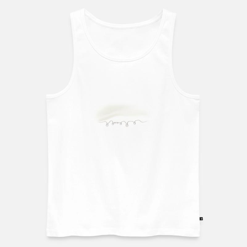 Milch - Männer Premium Bio Tank Top - Weiß