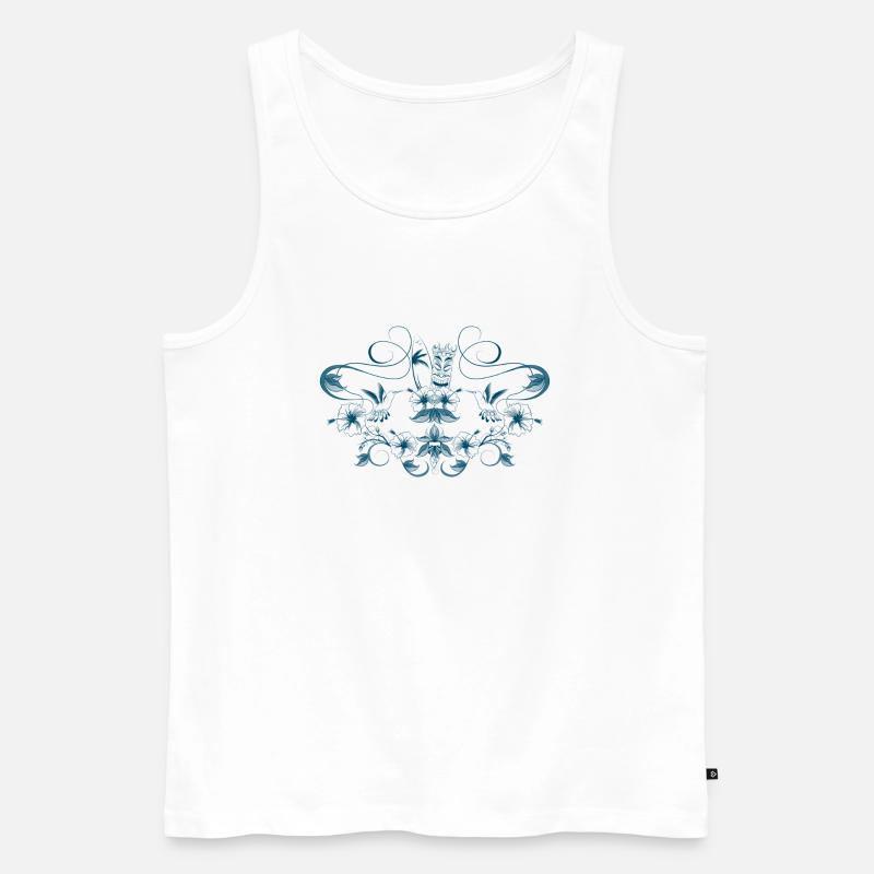 tiki 'n' surf - Männer Premium Bio Tank Top - Weiß