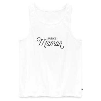 Future Maman - Débardeur bio Premium Homme - blanc - Devant - Michal (187cm)