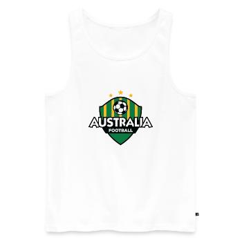 Australia Football Logo - Men's Premium Organic Tank Top - white - Front - Michal (187cm)