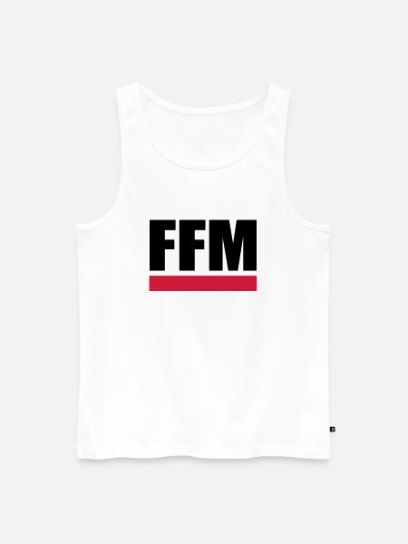 FFM - Frankfurt am Main - Männer Premium Bio Tank Top - Weiß