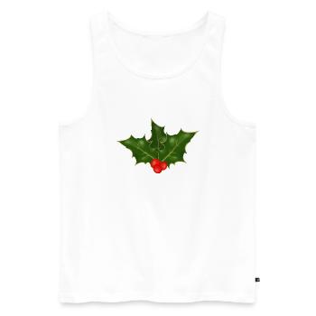 Holly - Männer Premium Bio Tank Top - Weiß - Vorne - AI Model Male 178 light (178cm)