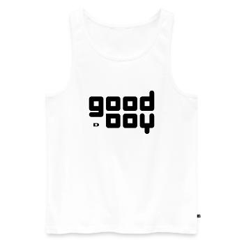 A-107 Good boy - Männer Premium Bio Tank Top - Weiß - Vorne - AI Model Male 178 light (178cm)