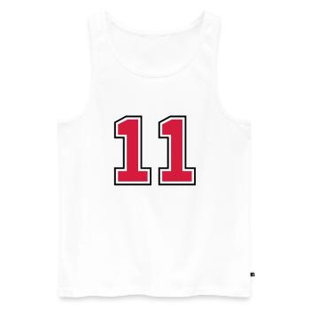 11__f2 - Men's Premium Organic Tank Top - white - Front - AI Model Male 178 light (178cm)