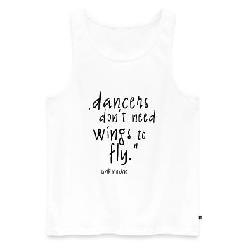 danseurs - Débardeur bio Premium Homme - blanc - Devant - Michal (187cm)