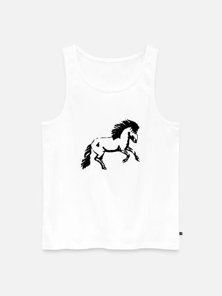 galopp - Männer Premium Bio Tank Top - Weiß