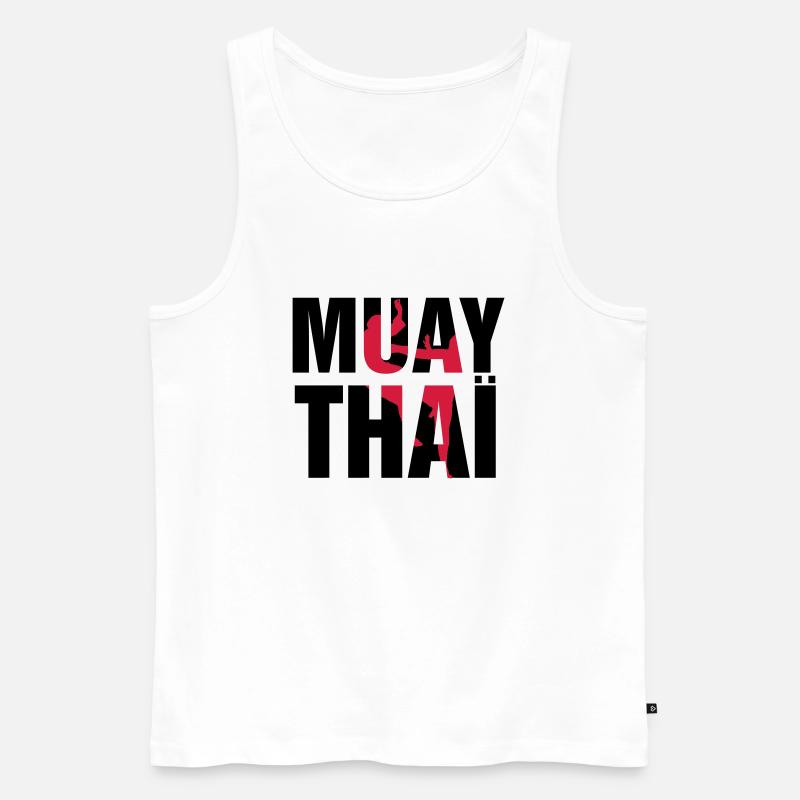 Muay Thaï ! - Männer Premium Bio Tank Top - Weiß
