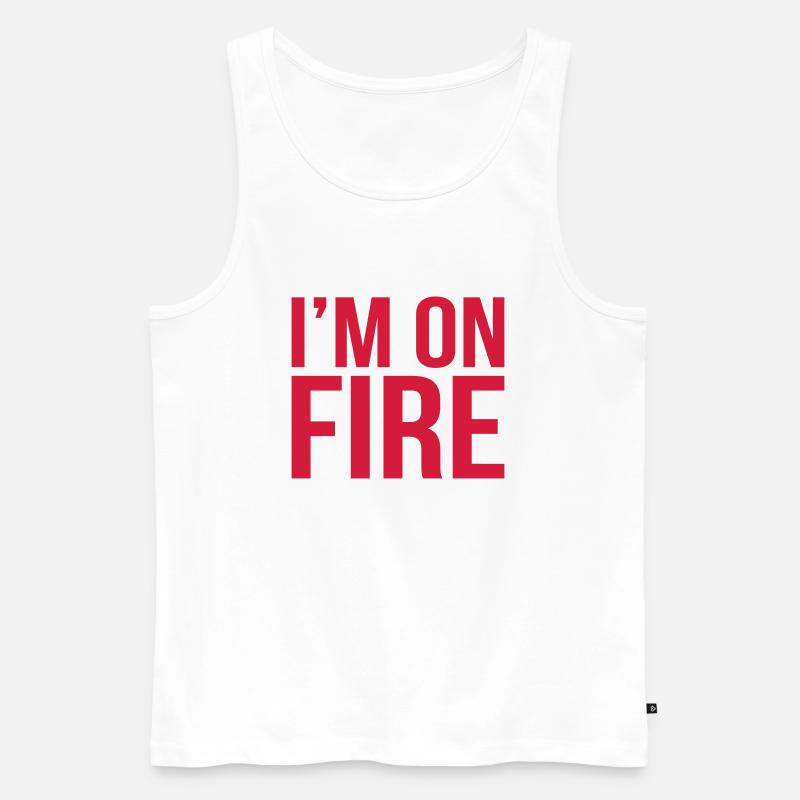 im on fire - Männer Premium Bio Tank Top - Weiß