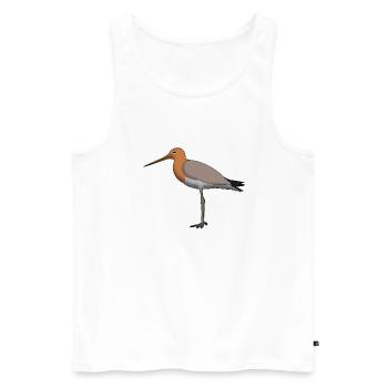 shore snipe - Men's Premium Organic Tank Top - white - Front - AI Model Male 178 light (178cm)
