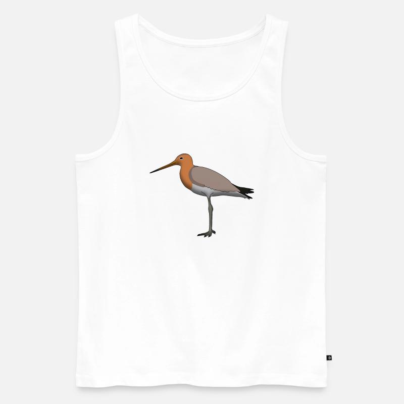 Uferschnepfe - Männer Premium Bio Tank Top - Weiß