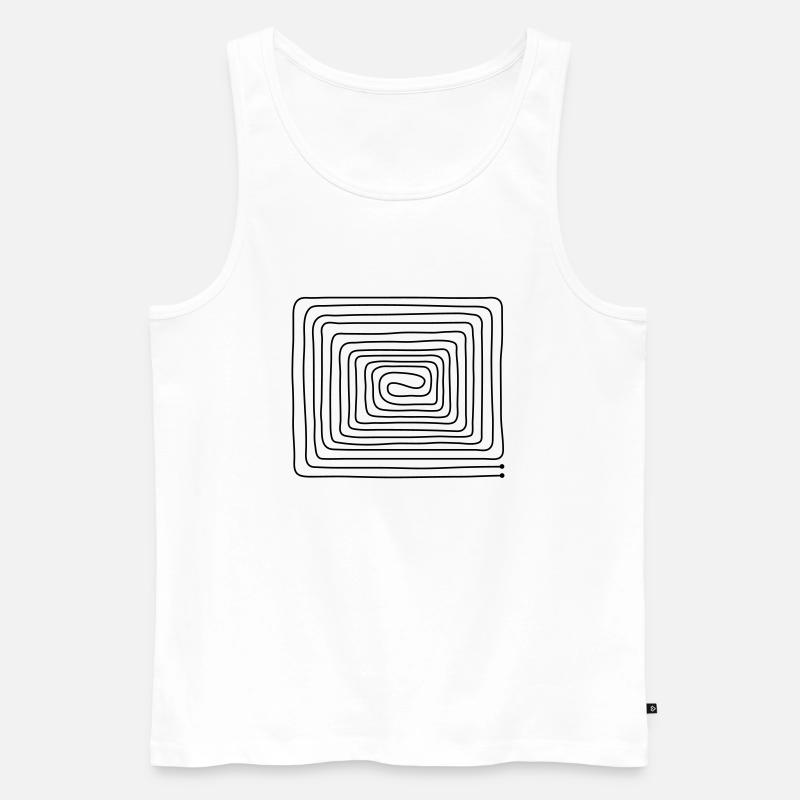 Fußbodenheizung - Männer Premium Bio Tank Top - Weiß