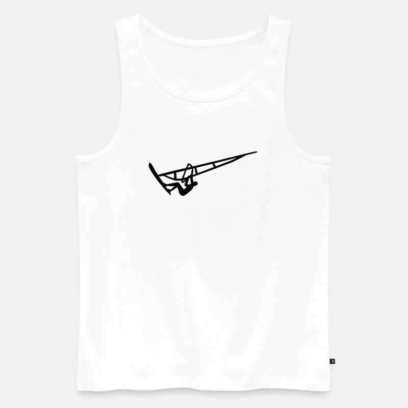 Windsurfen - Männer Premium Bio Tank Top - Weiß