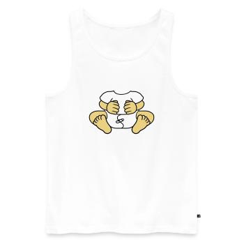 baby koerper lustig kind windel klein ohne kopf sc - Männer Premium Bio Tank Top - Weiß - Vorne - AI Model Male 178 light (178cm)