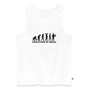 Zauberer - Männer Premium Bio Tank Top - Weiß - Vorne - AI Model Male 178 light (178cm)