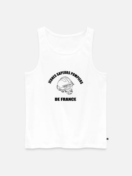 Jeunes Sapeurs Pompiers de France - Débardeur bio Premium Homme - blanc