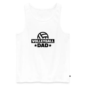 Volleyball - Männer Premium Bio Tank Top - Weiß - Vorne - Michal (187cm)