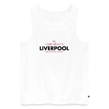 all i care about is liverpool - Men's Premium Organic Tank Top - white - Front - Michal (187cm)