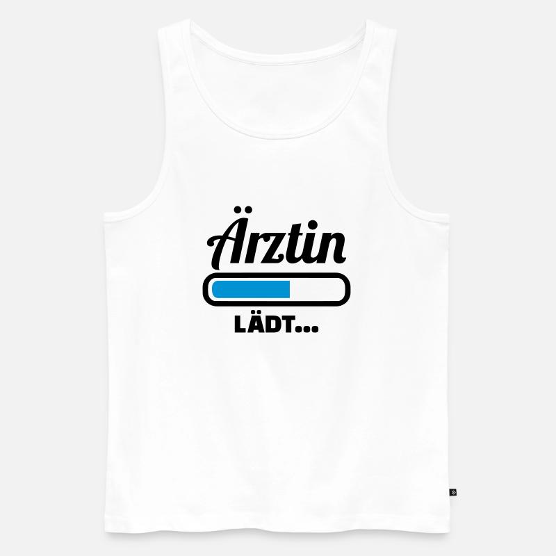 Ärztin - Männer Premium Bio Tank Top - Weiß