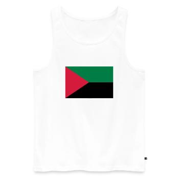 Martinique / 972 / Caraïbes / Martiniquais - Men's Premium Organic Tank Top - white - Front - AI Model Male 178 light (178cm)