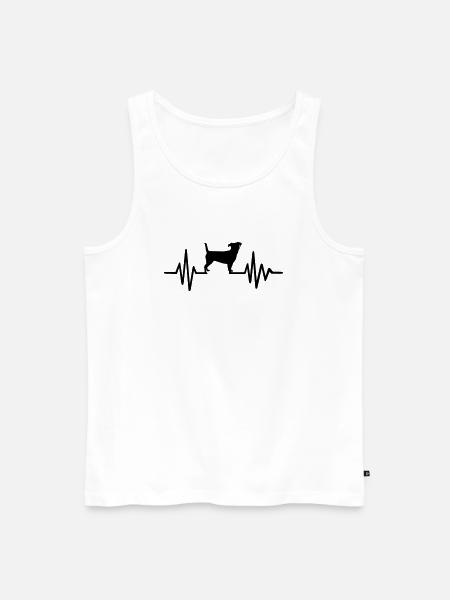 Jack russell - Men's Premium Organic Tank Top - white