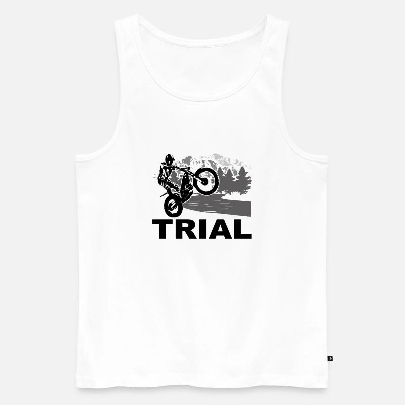 Trial - Männer Premium Bio Tank Top - Weiß