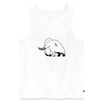 mammut - Débardeur bio Premium Homme - blanc - Devant - AI Model Male 178 light (178cm)