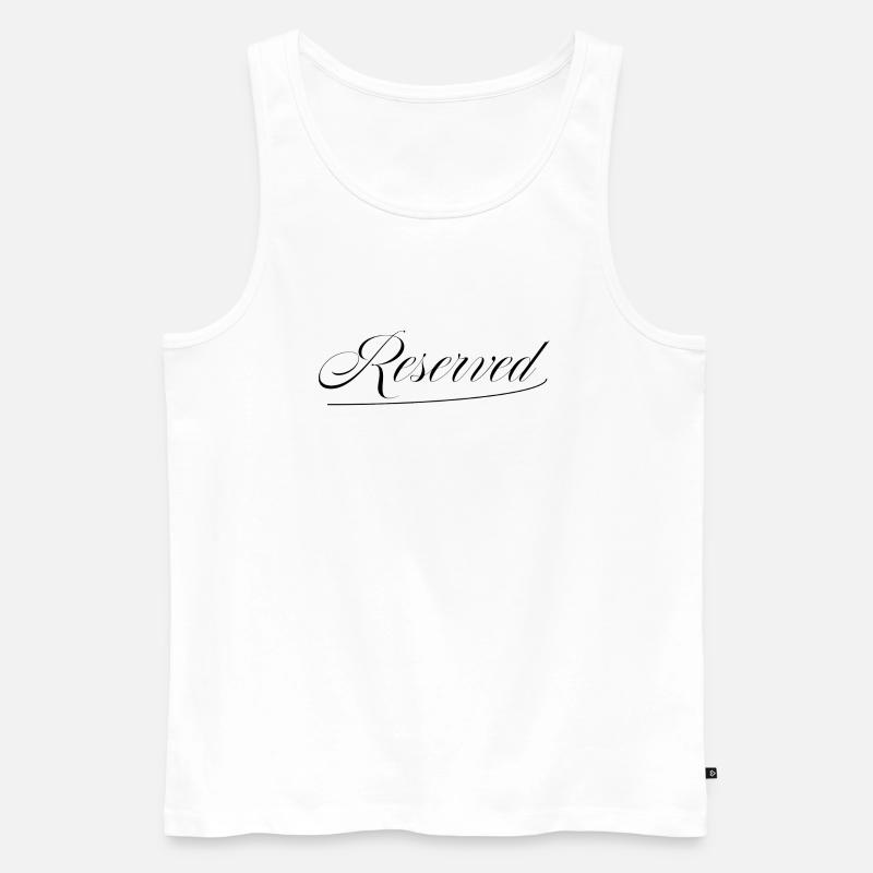 Reserved - Männer Premium Bio Tank Top - Weiß