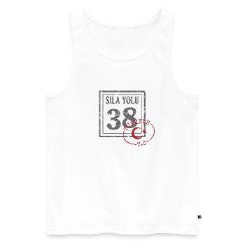 Kayseri - Débardeur bio Premium Homme - blanc - Devant - AI Model Male 178 light (178cm)