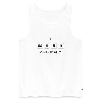 Lustige Chemiewissenschaft denke ich regelmäßig - Männer Premium Bio Tank Top - Weiß - Vorne - Michal (187cm)