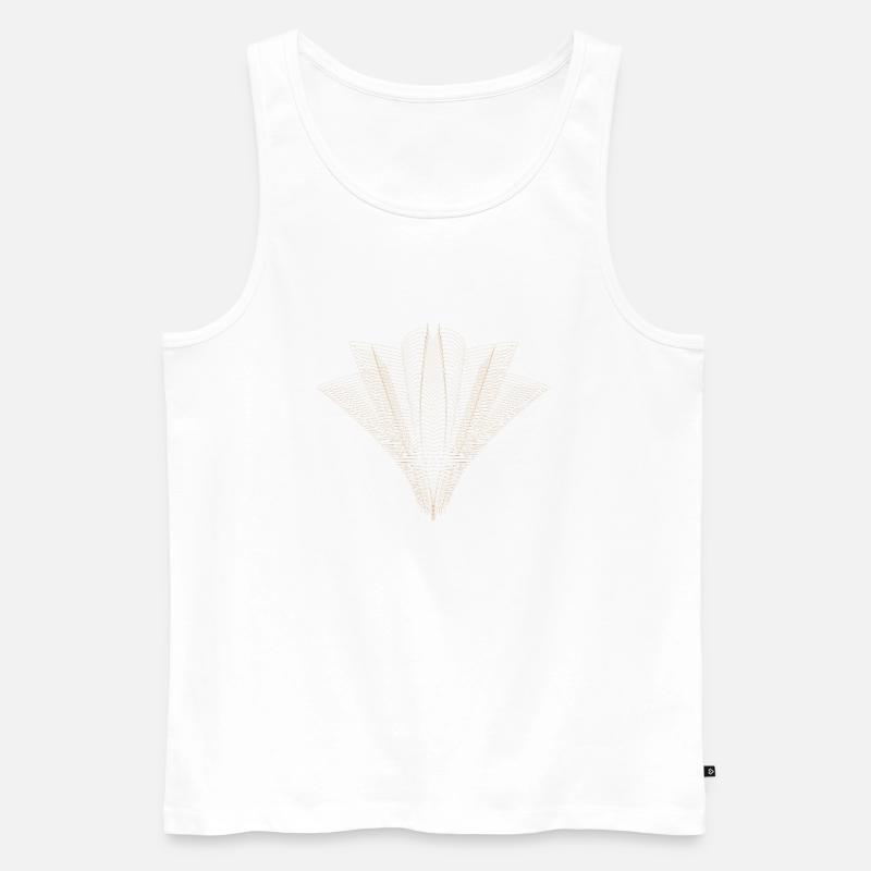Abstraktes Punktdesign - Männer Premium Bio Tank Top - Weiß