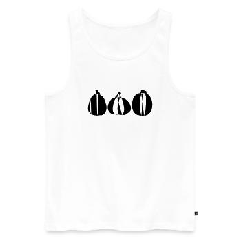 Citrouille 04 - Débardeur bio Premium Homme - blanc - Devant - Michal (187cm)