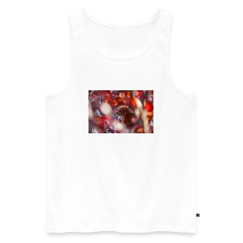 Eichhörnchen im Herbst - Männer Premium Bio Tank Top - Weiß - Vorne - Michal (187cm)