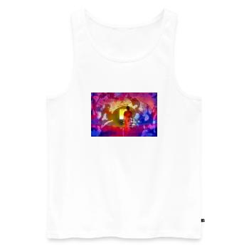 astronaut infected - Men's Premium Organic Tank Top - white - Front - AI Model Male 178 light (178cm)