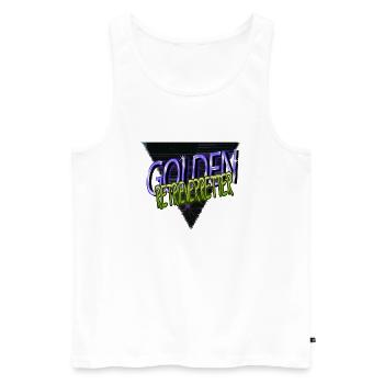Bday Birthday Dog Shepherd Dog Bloodhound Great Dane - Men's Premium Organic Tank Top - white - Front - Michal (187cm)