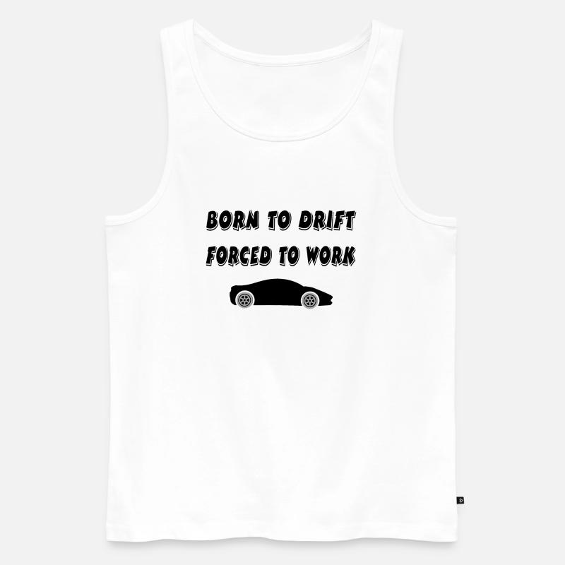 Auto - Männer Premium Bio Tank Top - Weiß