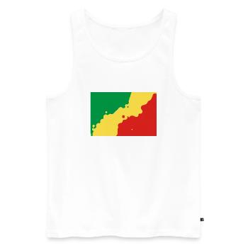 Republic of the Congo - Men's Premium Organic Tank Top - white - Front - AI Model Male 178 light (178cm)