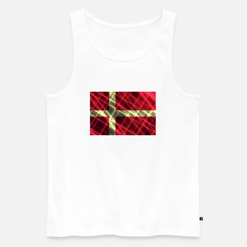 Dänemark - Männer Premium Bio Tank Top - Weiß