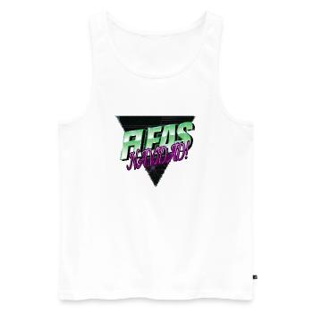 Black Cat Hoodies and Sweatshirts House Cat - Men's Premium Organic Tank Top - white - Front - AI Model Male 178 light (178cm)
