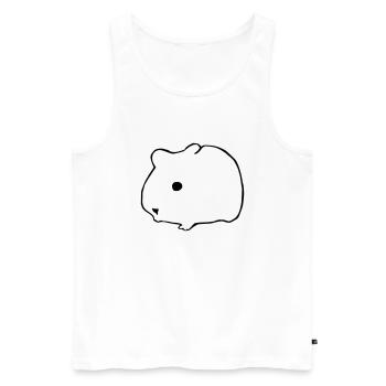 Hamster Cute Animal Rodent Animals Pet Vector 1 - Men's Premium Organic Tank Top - white - Front - Michal (187cm)
