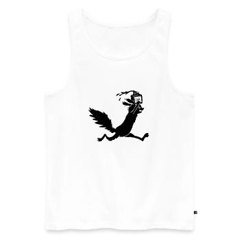 Eichhörnchen Tusche - Männer Premium Bio Tank Top - Weiß - Vorne - Michal (187cm)