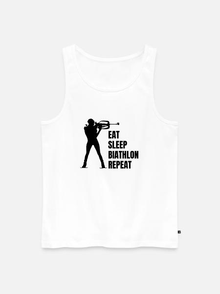 Skiskydning Skiløber Gave Skiskytte Vintersport - Herre Premium økologisk tanktop - hvid