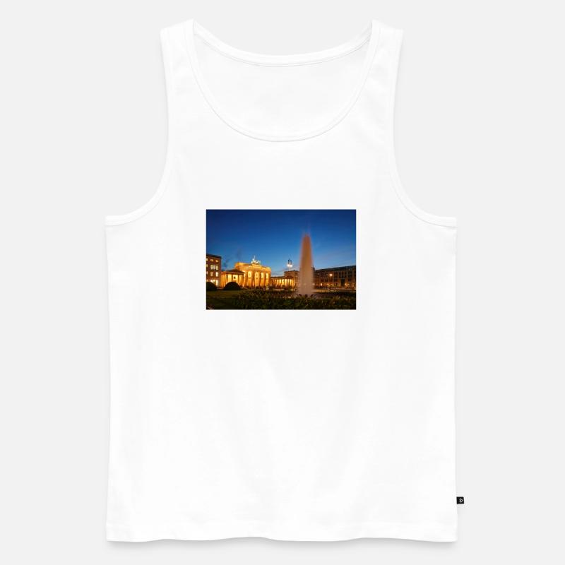 Brandenburger Tor - Männer Premium Bio Tank Top - Weiß