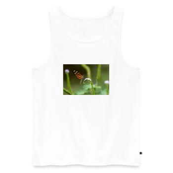 papillon - Débardeur bio Premium Homme - blanc - Devant - Michal (187cm)