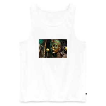 demigod by daniel costa 2 - Men's Premium Organic Tank Top - white - Front - AI Model Male 178 light (178cm)