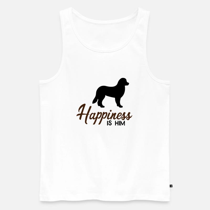 Berner Sennenhund - Männer Premium Bio Tank Top - Weiß
