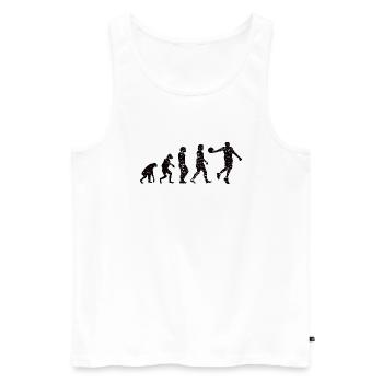Basketballteam Basketballspieler Basketball - Männer Premium Bio Tank Top - Weiß - Vorne - Michal (187cm)