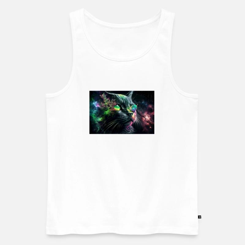 Chat #03 - Männer Premium Bio Tank Top - Weiß